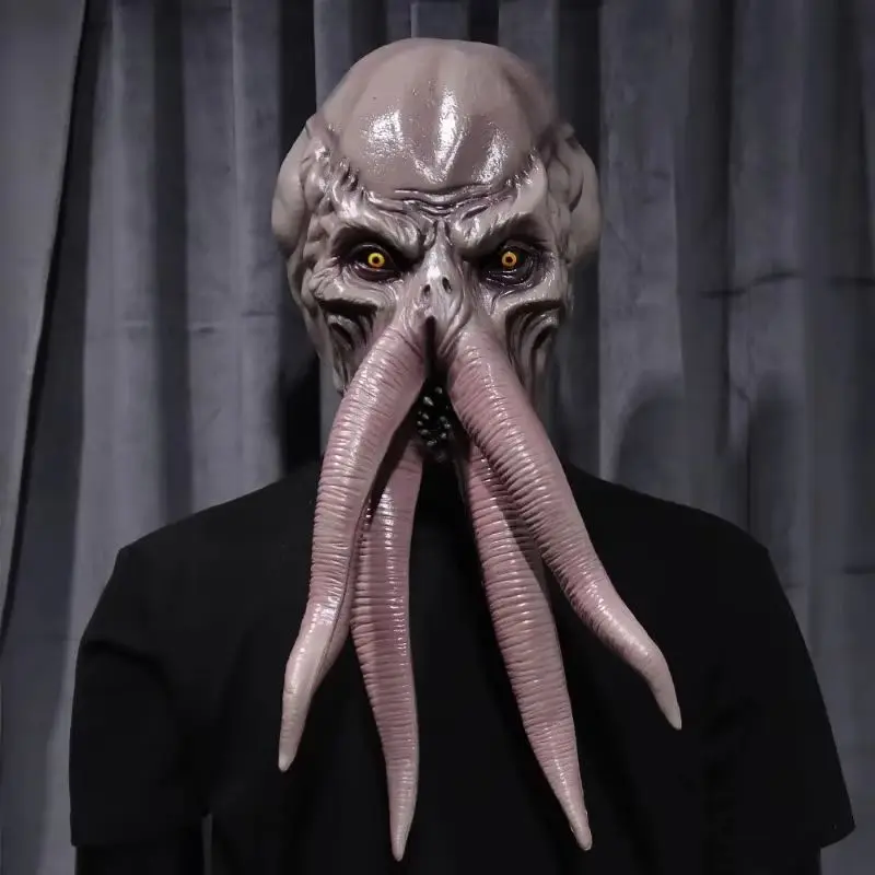 Игра Lllithid Mind Flayer Squiddy Mask Хэллоуин украшения косплей животное осьминоги монстр