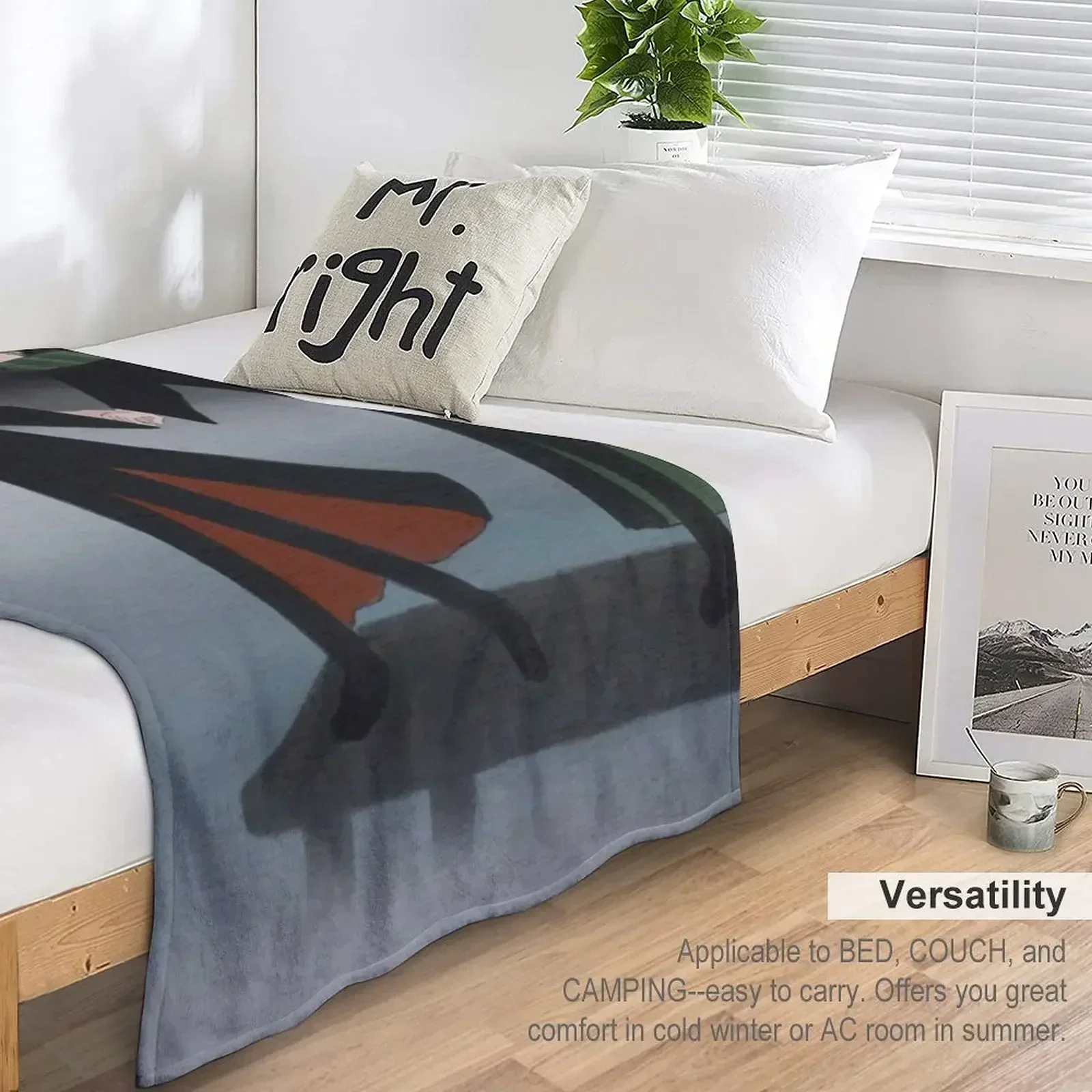 Одеяло drarry в дымчатый день подвижная фланелевая ткань для дивана тонкие