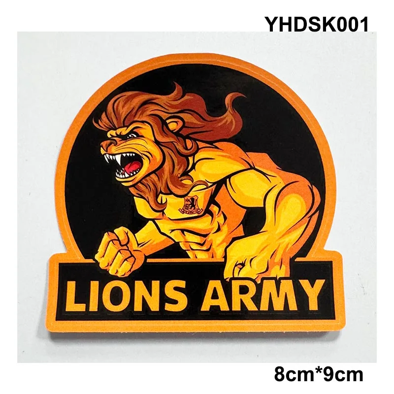 Фото 12 видов наклеек Bnei Yehuda Tel Aviv FC Ultras Lions Army размером 9*9 см, 8*12 см, 3.5*15 см для сумок, чашек, стен, холодильников YHDSK001-12 №2