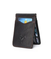 men fashion dollar case card holder vertical wallet rfid wallet genuine leather bag coin purses