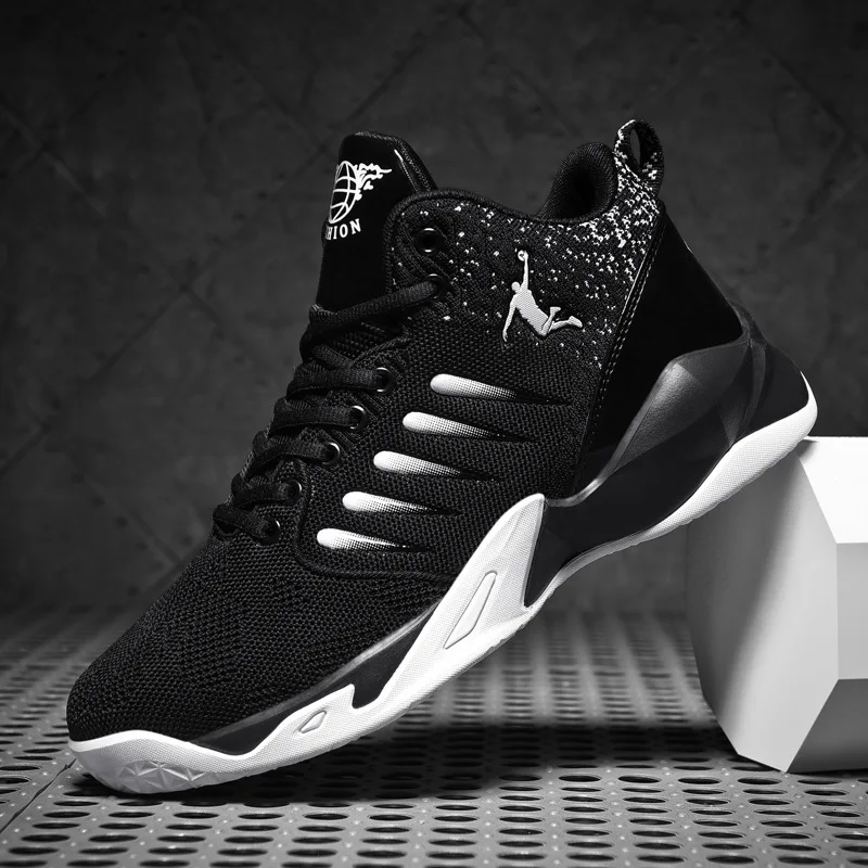 Men's Basketball Shoes Breathable Cushioning Non-Slip Wearable Sports Shoes Gym Training Athletic Basketball Sneakers for Women