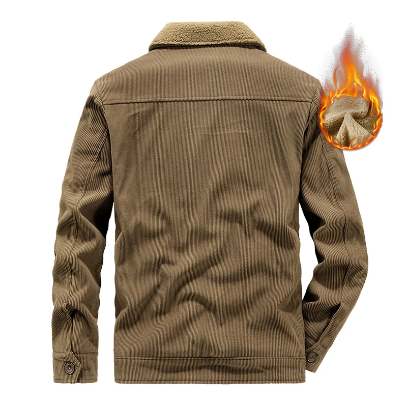 Верхняя одежда из берберского флиса мужская осенне-зимняя новая утолщенная