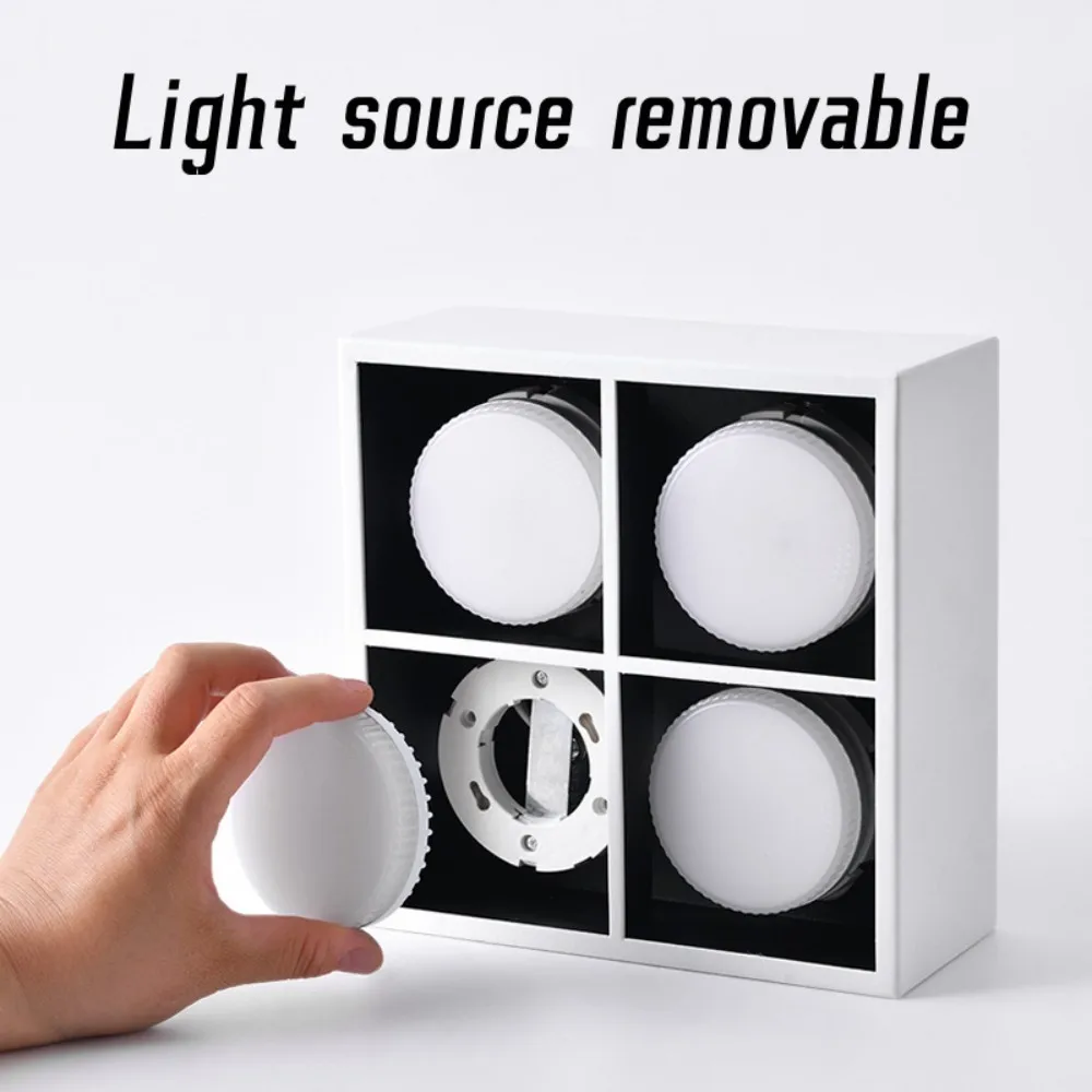 Квадратные фонари потолочные светильники GX53 7 Вт 10 1-4 противобликовые прожекторы