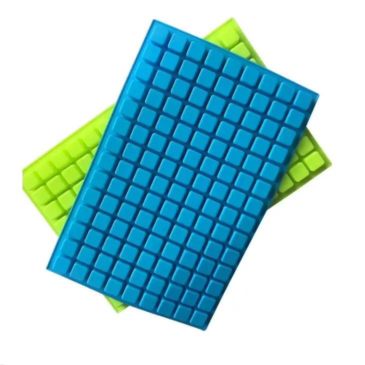 

Free shipping 126 Lattice Square Ice Molds Tools Jelly Baking Silicone Party Mold Decorating Chocolate Cake Cube Tray LX1640