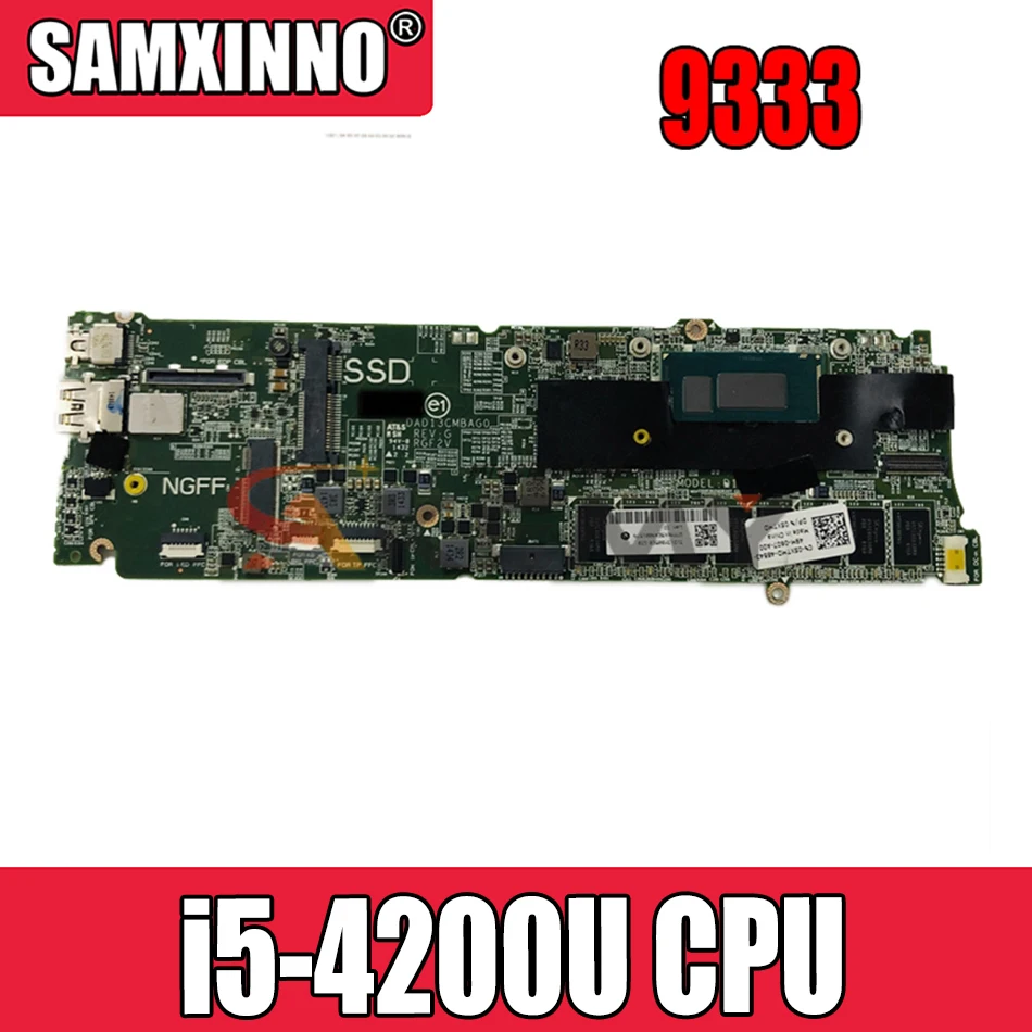 

Материнская плата Akemy DAD13CMBAG0 CN-0W4M0T 0W4M0T W4M0T для ноутбука Dell XPS 13 9333, материнская плата SR170 i5-4200U 4G Ram