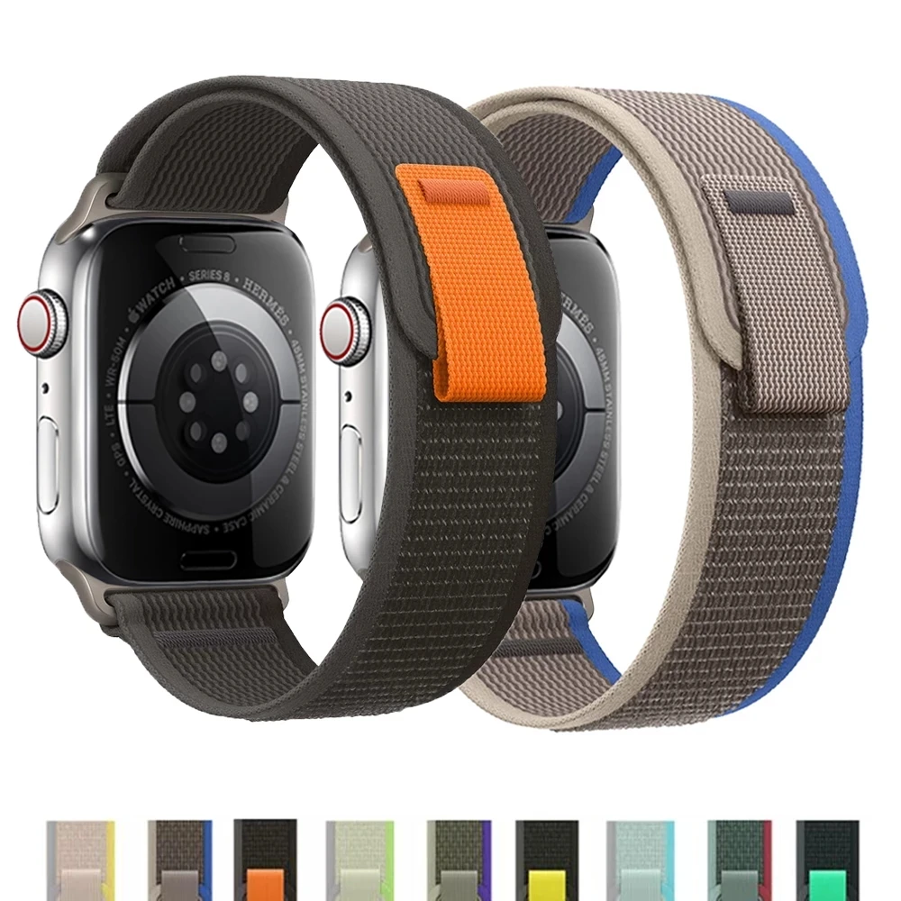 

Ремешок нейлоновый для Apple Watch Band 44 мм 45 мм 49 мм 42 мм 40 мм 38 мм
