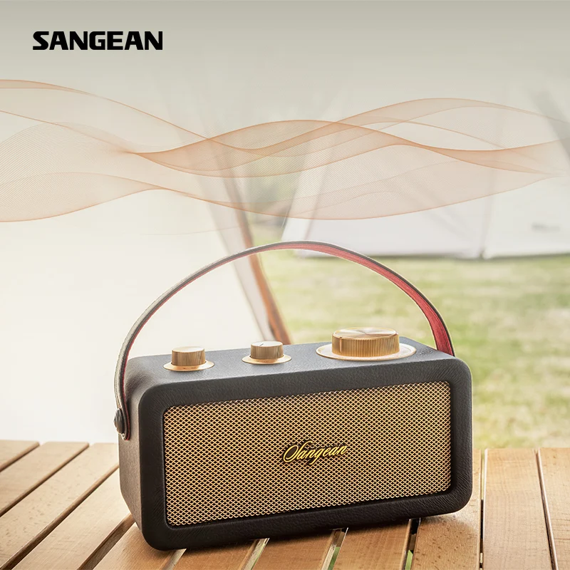 Беспроводной Bluetooth-динамик Sangean Master T1, сабвуфер, динамик, глубокие басы, портативный беспроводной Bluetooth-динамик, уличное радио