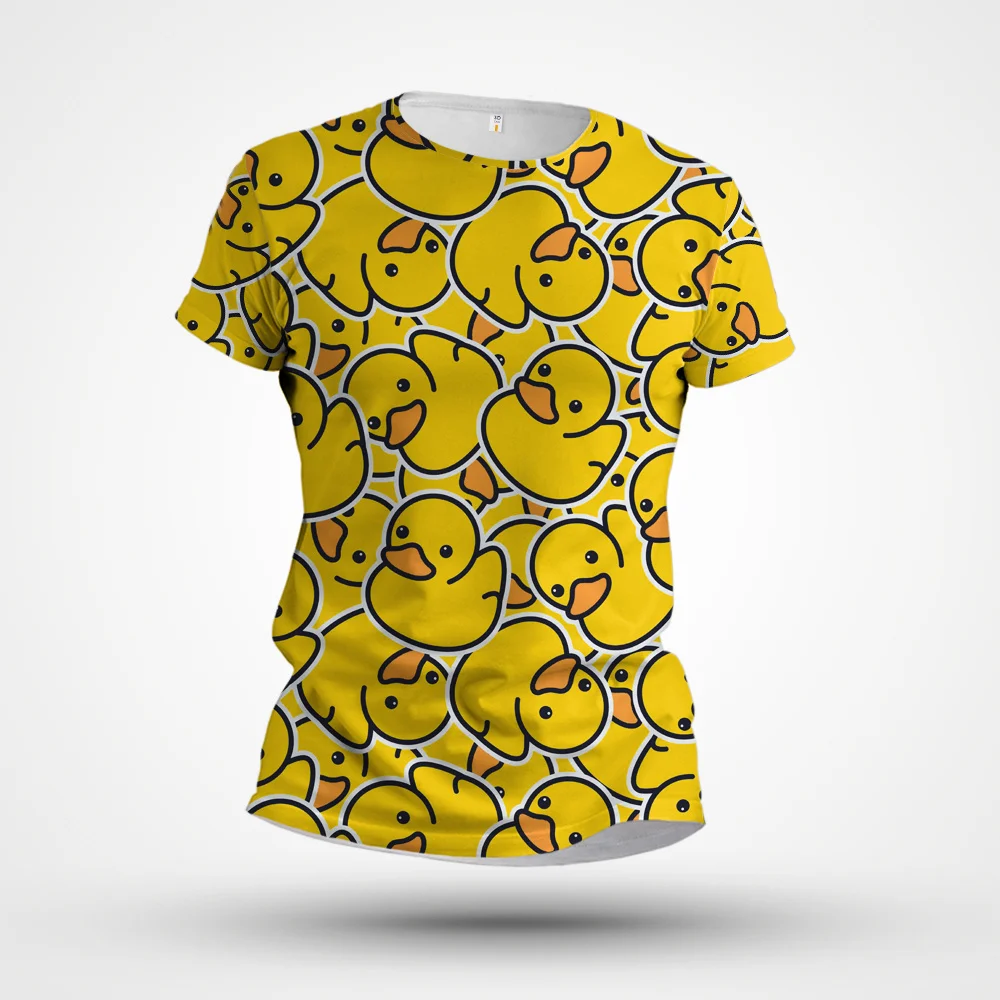 

3D Men's Cool Summer Cartoon Cute Football Street Fashion Round Neck T-shirt Suitable for Men's Casual Top Large