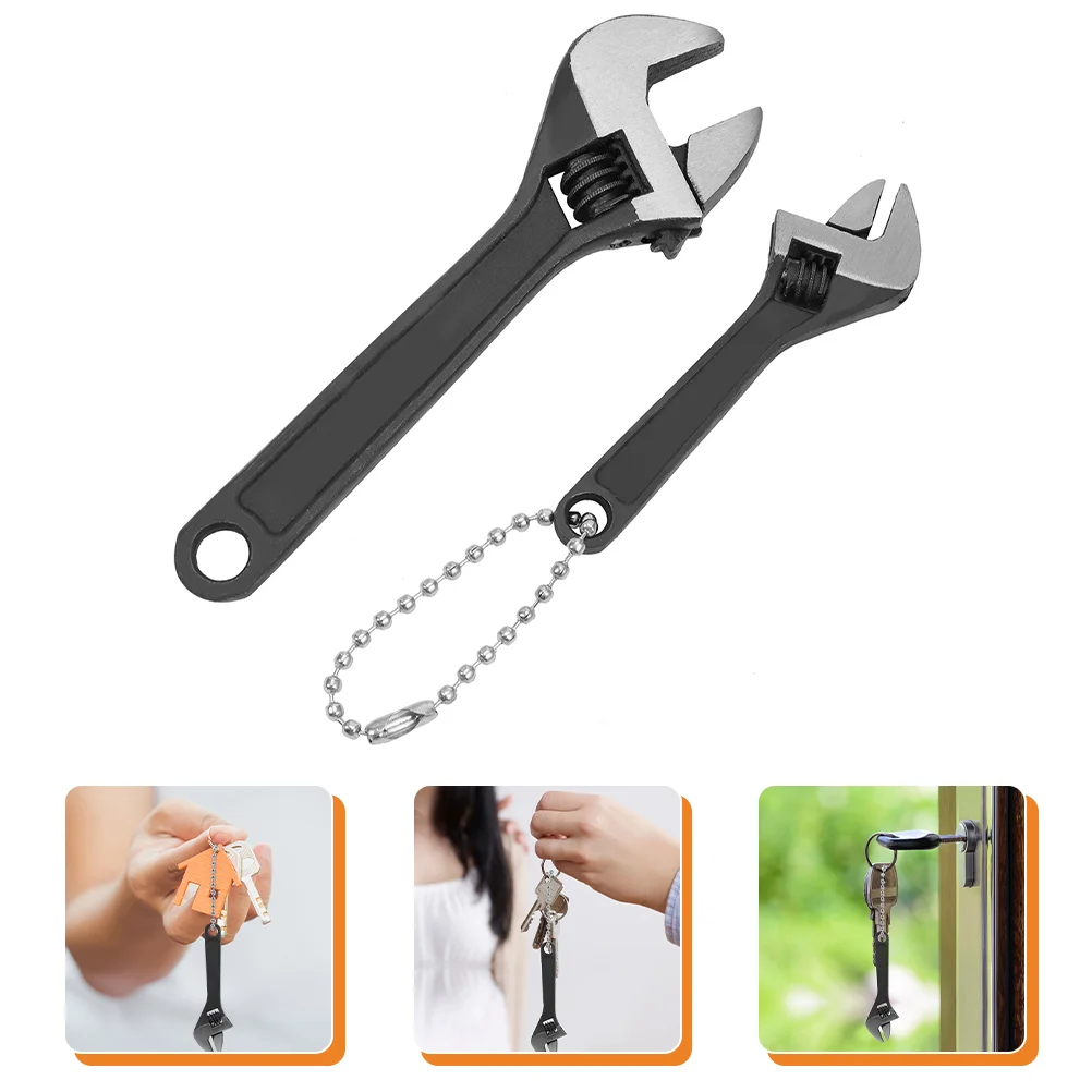 

2pcs Adjustable Wrench Set Steel Hand Tool Small Wrench for Home Garage Workshop Keys Toolbox
