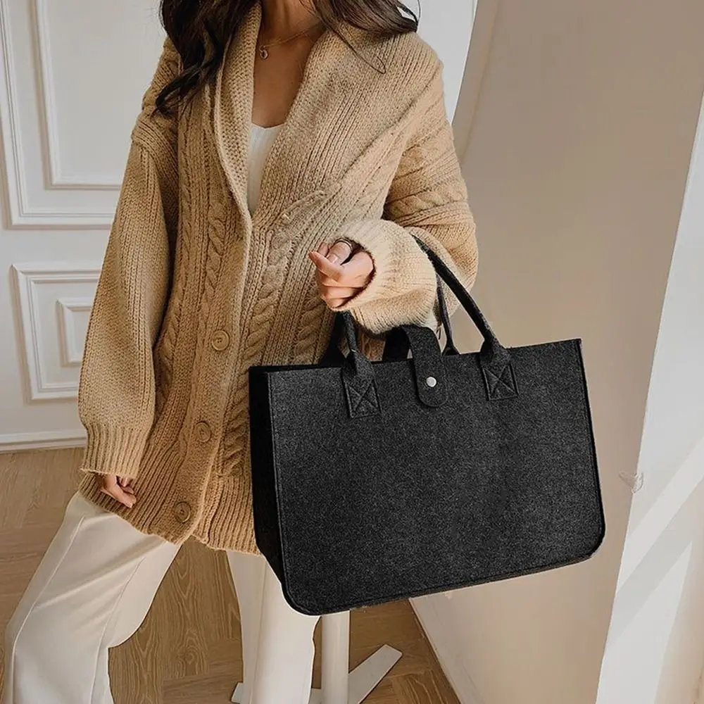 Женская Фетровая Сумка-мессенджер Большой Емкости Портативная Сумка Через Плечо