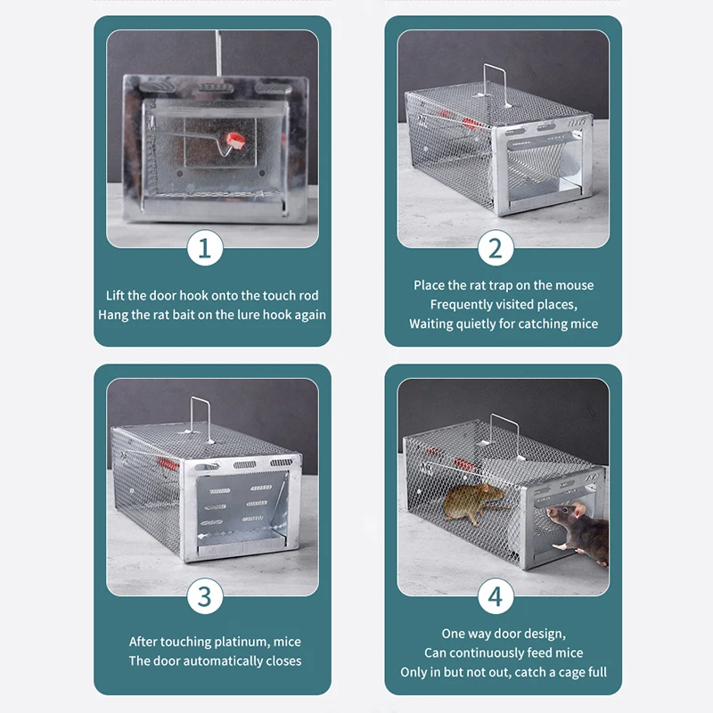 Многофункциональная ловушка для мышей грызунов клетка-ловушка крыс клетка