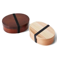 solid wood lunch box japanese environmental protection wooden portable outdoor household kitchen supplies eco friendly tableware