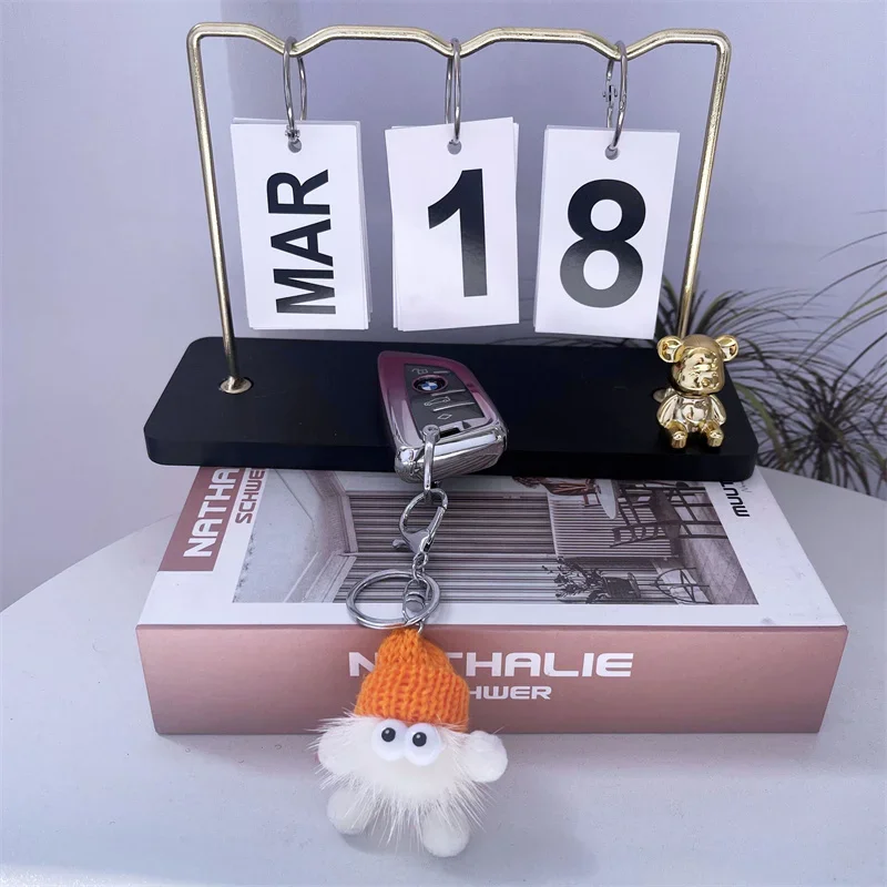 Брелок для ключей из меха норки 8 см