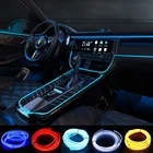 5 м4 м3 м2 м1 м многофункциональная автомобильная интерьерная светодиодная неоновая лента для автомобиля DIY Гибкая окружающая USB атмосфера диод