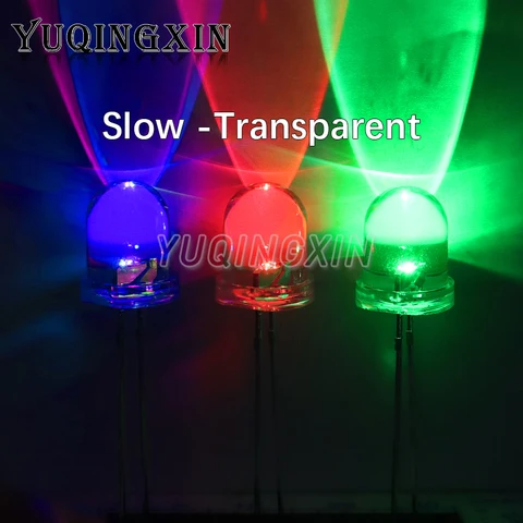 10 шт. RGB круглые светодиоды YUQINGXIN 8 мм