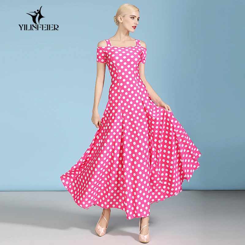 

Ballroom Waltz Modern Dance Dress Competition Standard Dancing Clothes