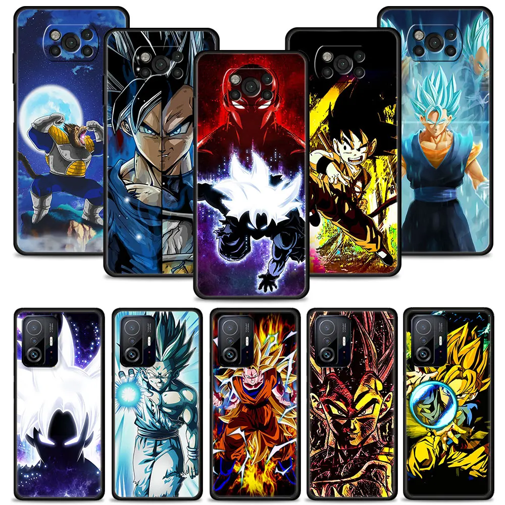 

Funda for Xiaomi Poco X3 X4 NFC M3 M4 Pro GT F1 F3 5G MI 11T 11 10T Lite Note 10 lite Case Phone Coque Super Attack Vegeta V2