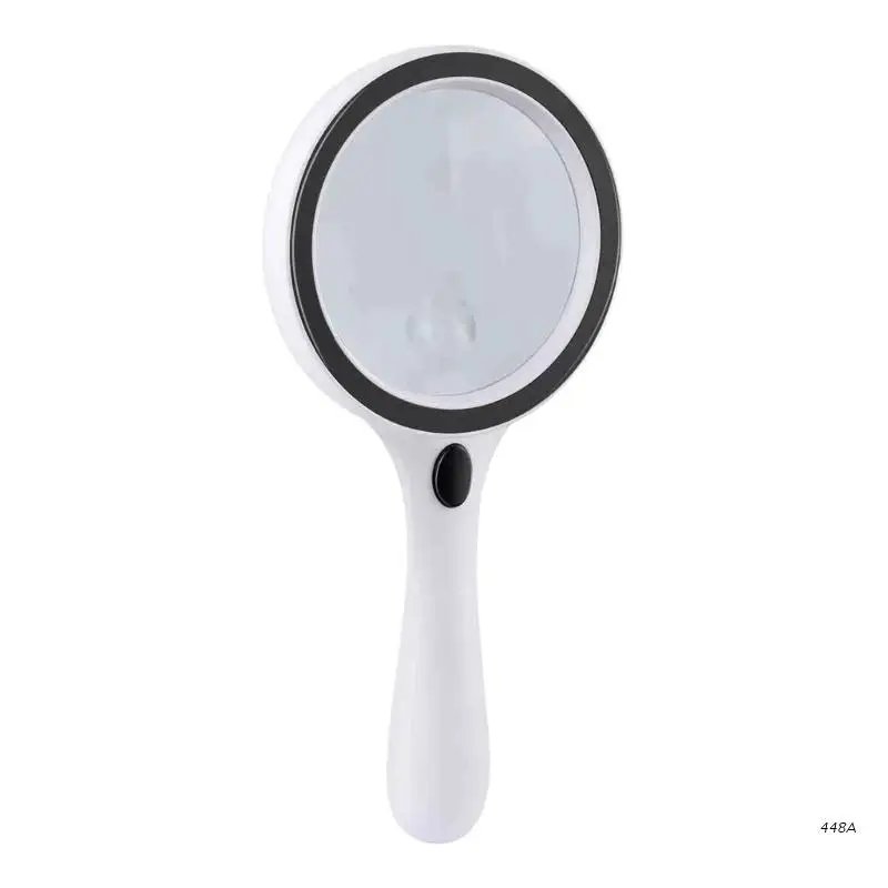 

Увеличительное стекло с подсветкой 20x, ручное увеличительное стекло с 13 светодиодами для пожилых людей, для чтения монет, штампов, увеличите...