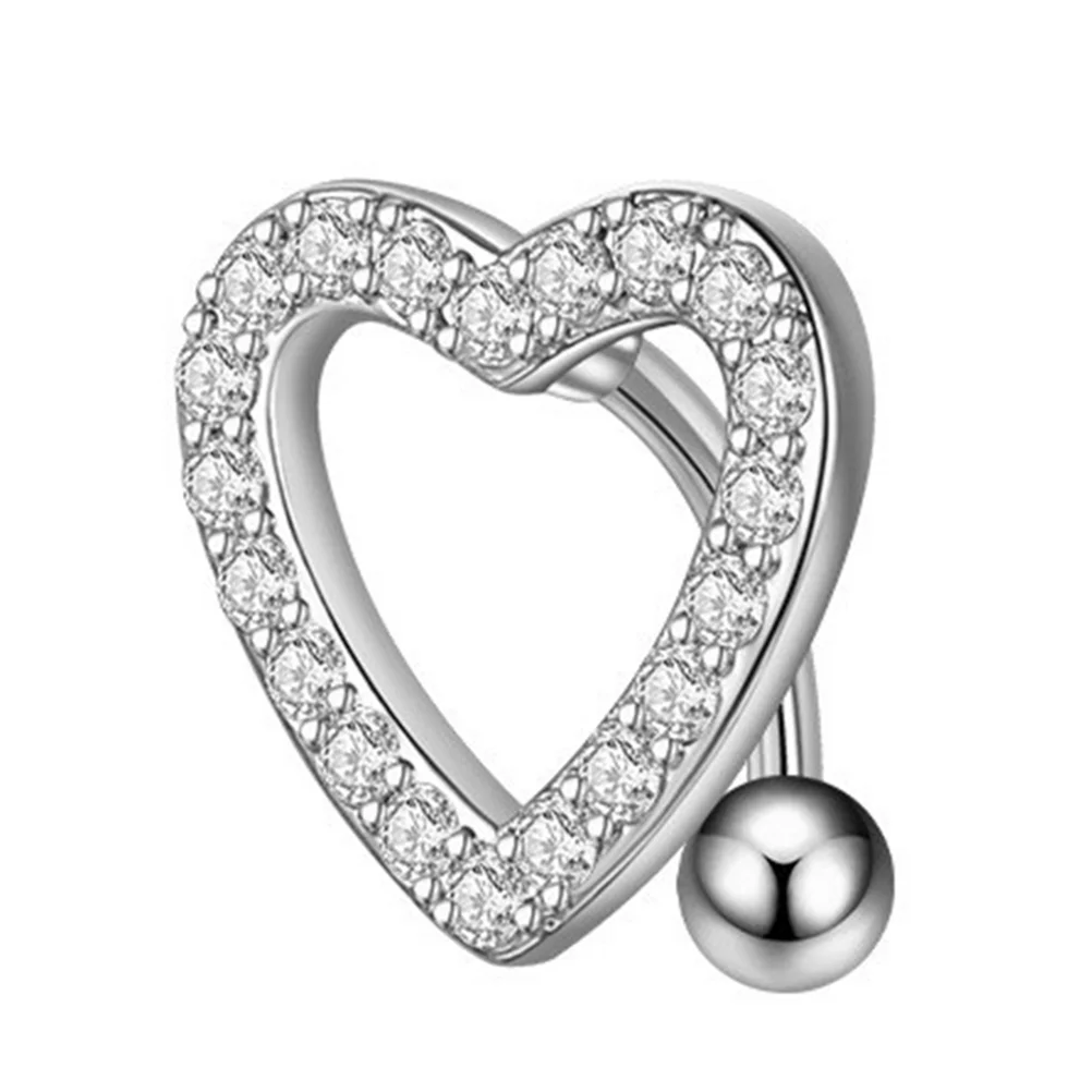 

Navel Ring Heart Shape Belly Button Ring Belly Stud Body Jewelry