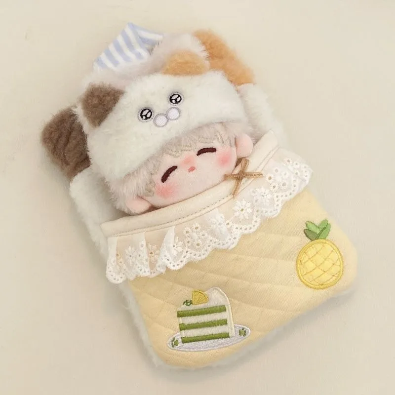 Новое милое плюшевое одеяло Senbei Baby с четырьмя листьями клевера мини-кукла