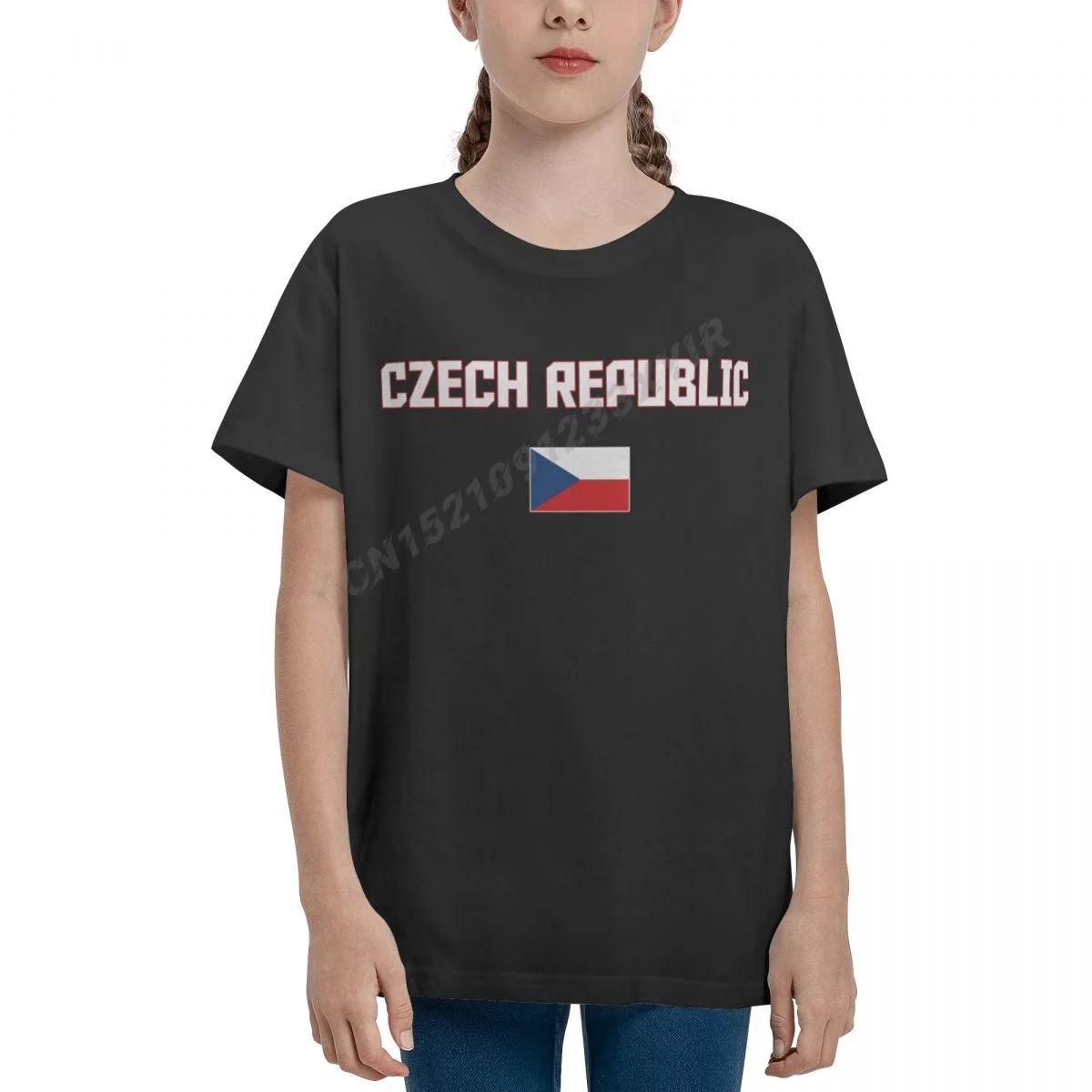 

Футболка детская из 100% хлопка с круглым вырезом и коротким рукавом