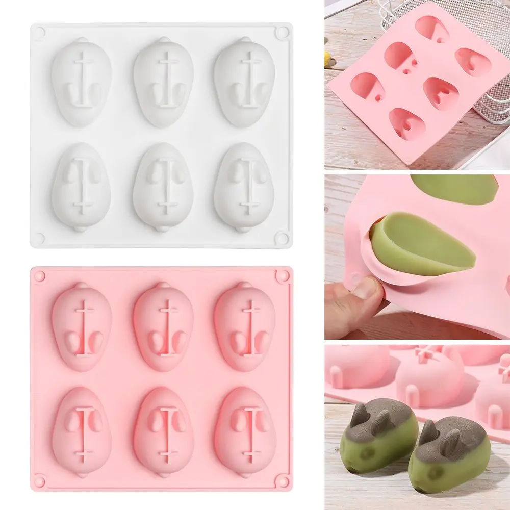 

Muffin Non-stick Mold Silicone Pastry Fondant Chocolate Tool 3D Rabbit Cake Mold Cooking Decor