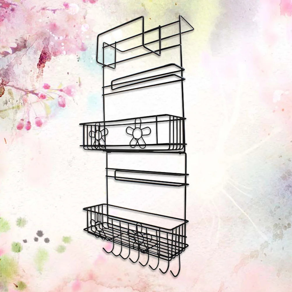 

Rack Shelf Storage Fridge Organizer Refrigerator Side Wall Hanging Kitchen Sink Paper Holder Towel Floating Wire Iron Mounted