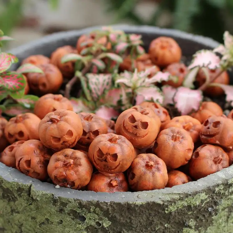 ie małe dynie Decor żywica lalki ozdoba statua 20 sztuk miniatury Halloween figurki dyni