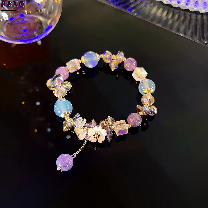 

RBXC 2021 New Irregular Crystal Bracelet Ins Female Tiktok, Fashion Style, Hand String Jewelry