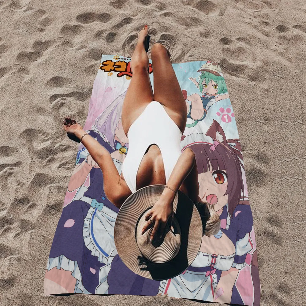 Nekopara Neko Para Chocola мультяшное пляжное полотенце милый кавайный декор комнаты для