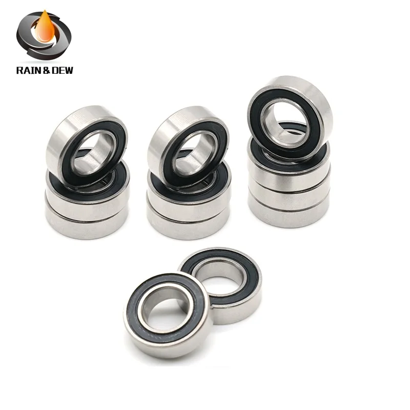 10Pcs S688-2RS Stainless  Bearing ABEC-7  8x16x5 mm Miniature 688RS Ball Bearings 618/8RS  Bearing 688 2RS