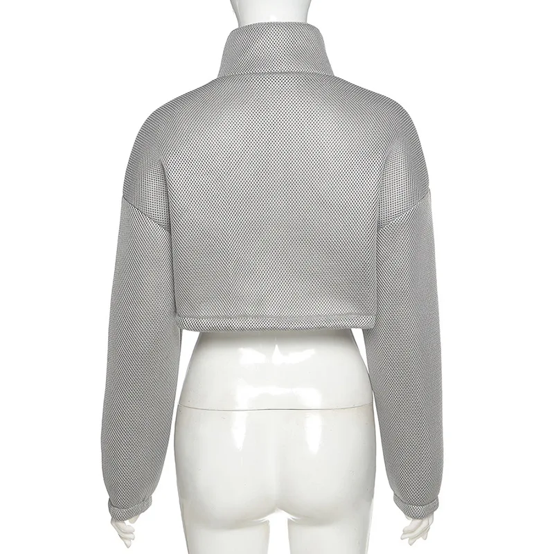 Sunny Y2K Winter Women Bubble Puffer Warm Jacket Drawstring Thick Streetwear Short Coats Turtleneck Zipper Pocket Outerwear