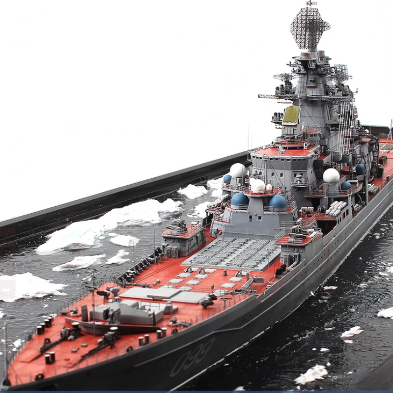 Фото Модель корабля «сделай сам», модель корабля в сборе 1/350, модель российского крейсера Питера «The Great» в сборе, модель 04522 №1
