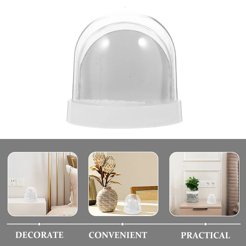 Snow Globe Photo Frame Picture Insert Handmade Materials Liquid White Mini with