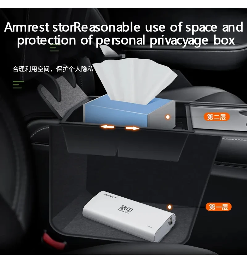 Аксессуары для Jetour Shanhai T1 2024 2025 2026 центральный верхний слой консоль подлокотник