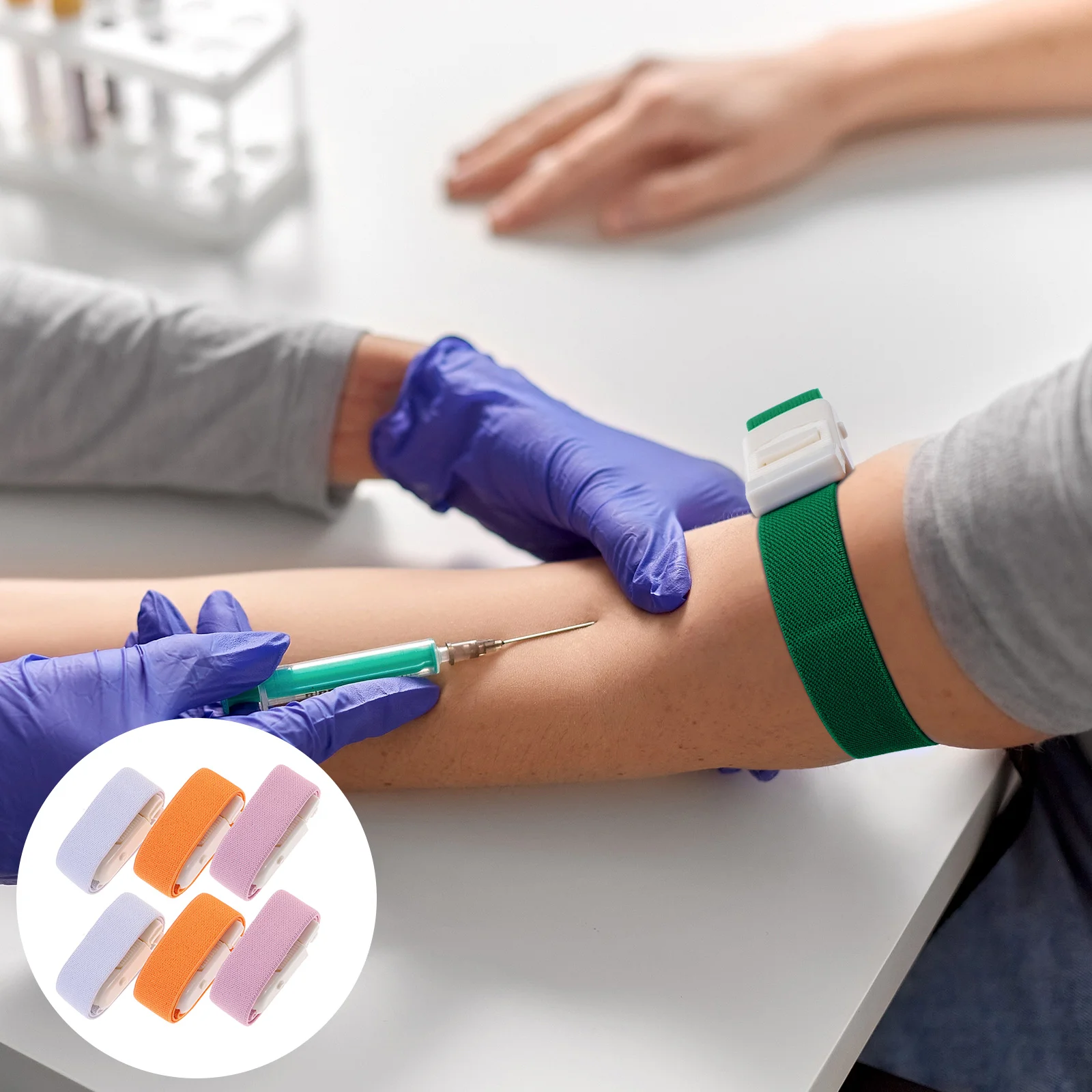 

6 Pcs Hiking Elastic Wrap Bandages Camping Tourniquet Specialty Tools Buckle Tourniquet Portable Outdoor Tourniquet