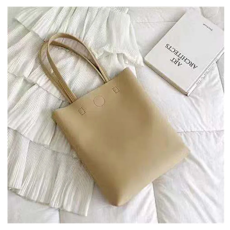 Hot Sale Leather Women's Tote Bag Single PU Shoulder Bags Large Capacity Fashion Handheld Phone Pouch Gift Idea Dropshipping