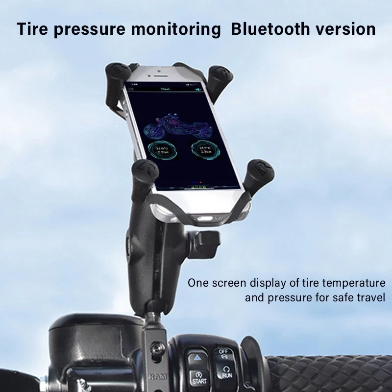 Система контроля давления в шинах для мотоцикла Bluetooth 5 0 2 шт. |
