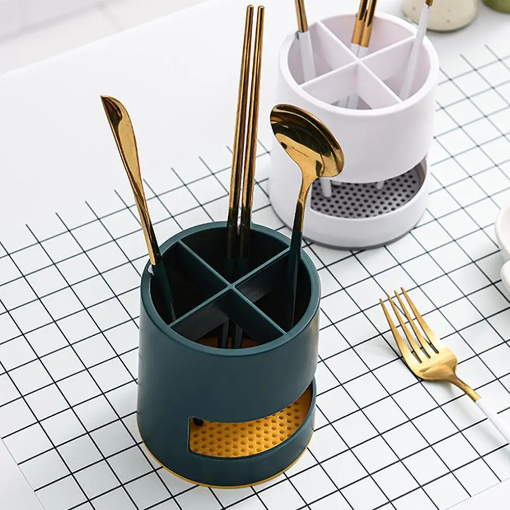 

Kitchen Minimalist Japanese style Drain Chopsticks Knife Cage Cutlery Tableware Rack Storage Holder Multifunction Hollow Dr J9T8