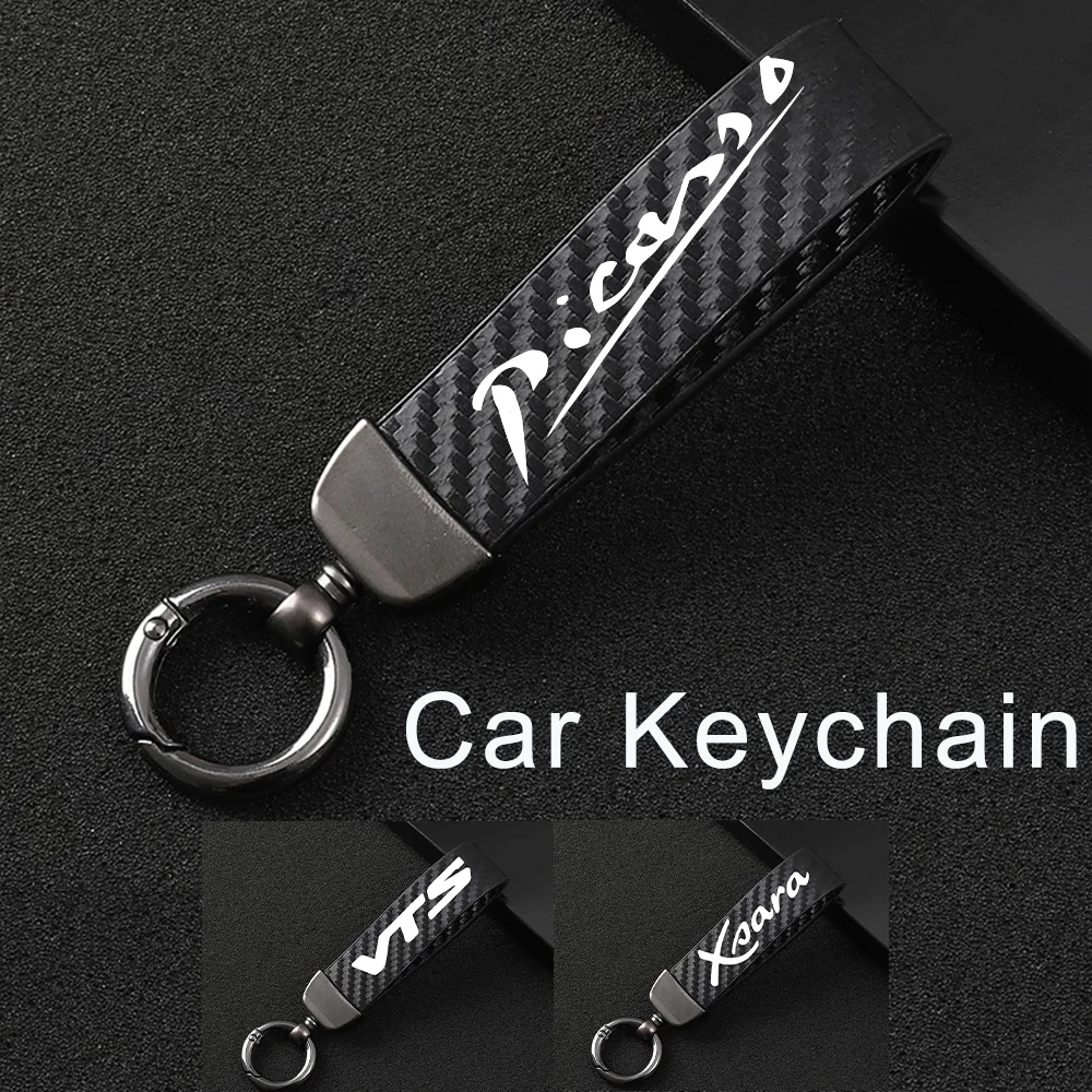 

Carbon Fiber Keychain Car Key Chain Horseshoe Keyring Creative Simplicity Key Pendant For Citroen Picasso VTS Xsara