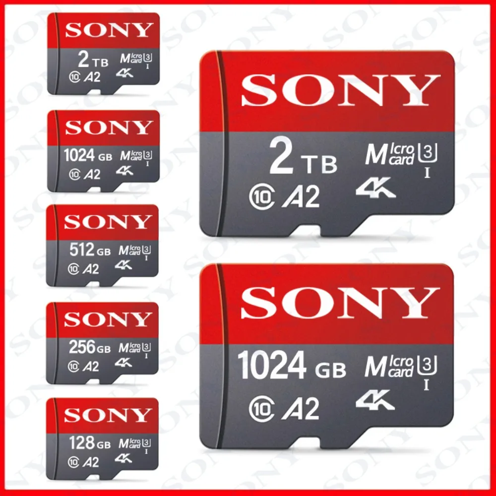 Оригинальная карта памяти Micro SD SONY 2 ТБ 1 512 ГБ 256 128 класс TF-карты для дрона