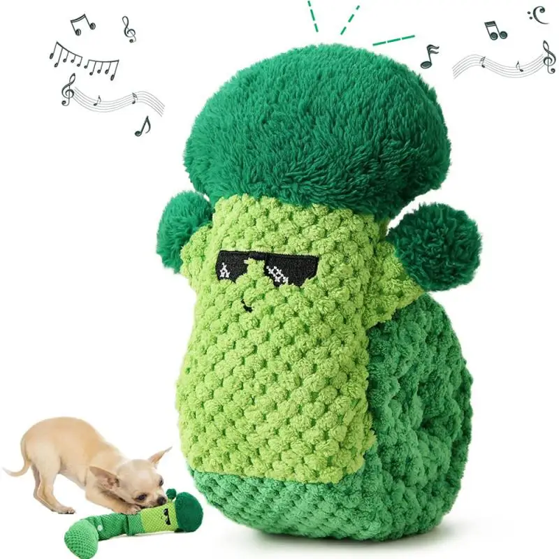 

Жевательная игрушка для собак, забавные товары для взаимодействия с питомцами, игрушки для домашних животных, устойчивые к укусам в форме брокколи, пищалка для собак, плюшевые Мультяшные игрушки