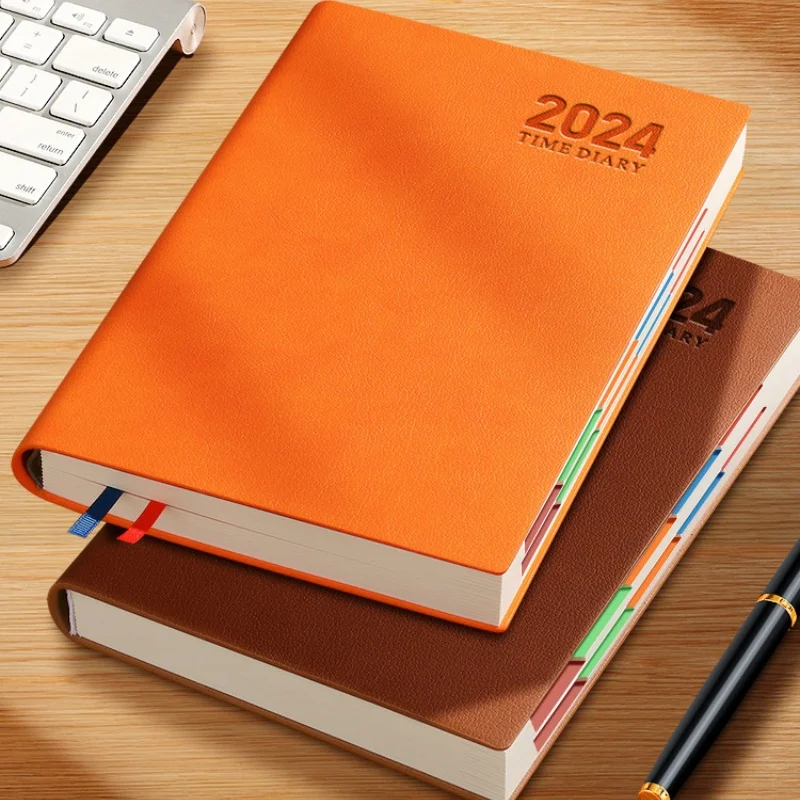 2025 ежедневники планировщик формата A5 на английском языке утолщенный блокнот с