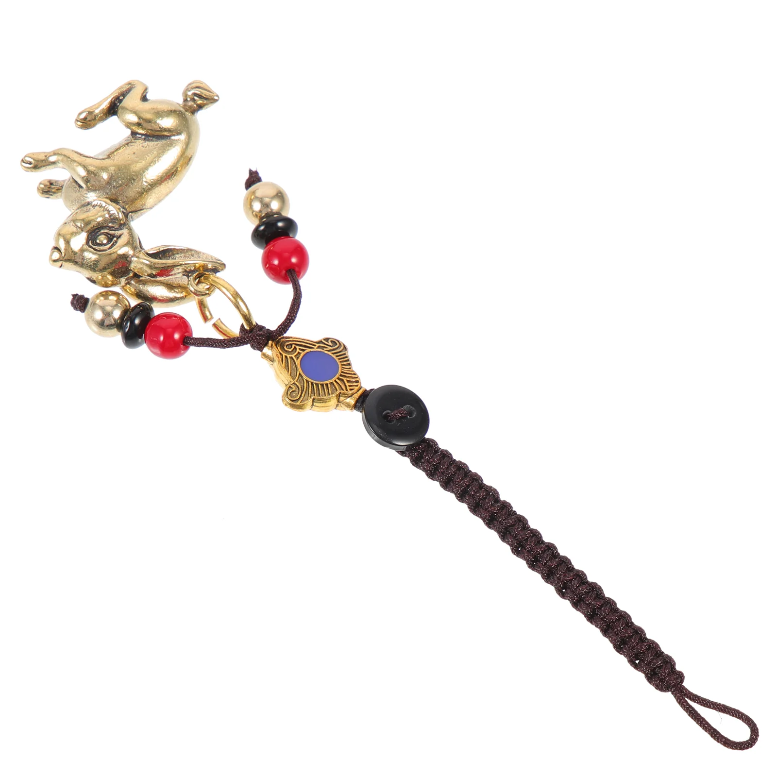 

Keychain Chinese Year Rabbit New Zodiac Bunny Charmswealth Pendant Fortune Ornament Lucky Key Keyring Hanging Car Decor Ofgift