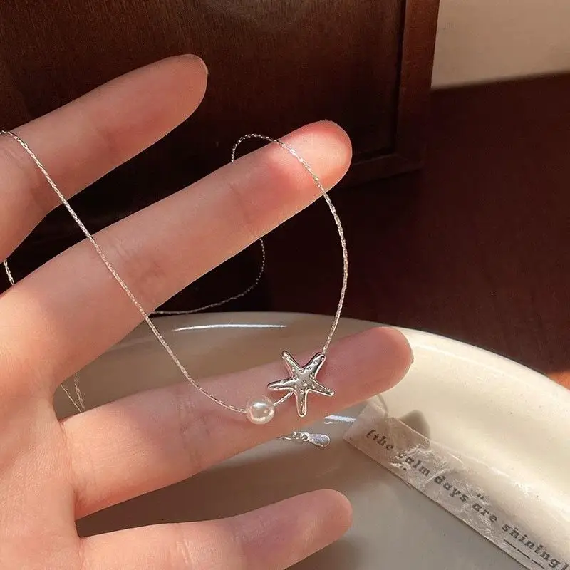 Женское ожерелье с подвеской в виде морской звезды