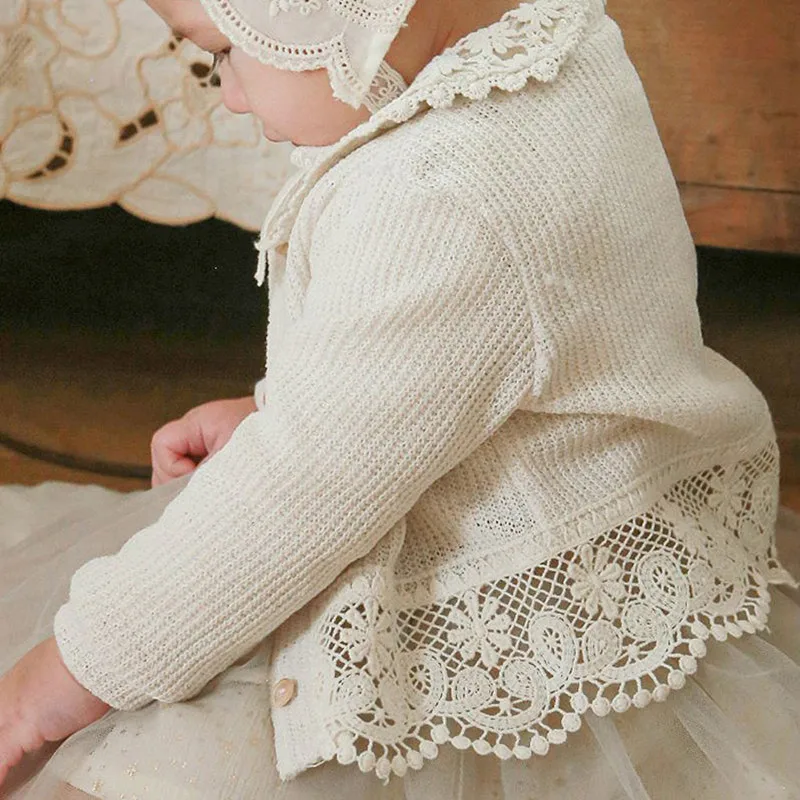 Spring Summer Baby Girl Casual Sunscreen Clothes Cardigan Jacket Versatile Lace Cardigan Baby Girls Summer Outwear 0-5Y