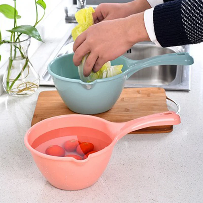 

Kitchen Practical Plastic Thickened Long Handle Water Spoon Bath Spoon Baby Wash Tool Plastic Water Ladle Kitchen Gadgets