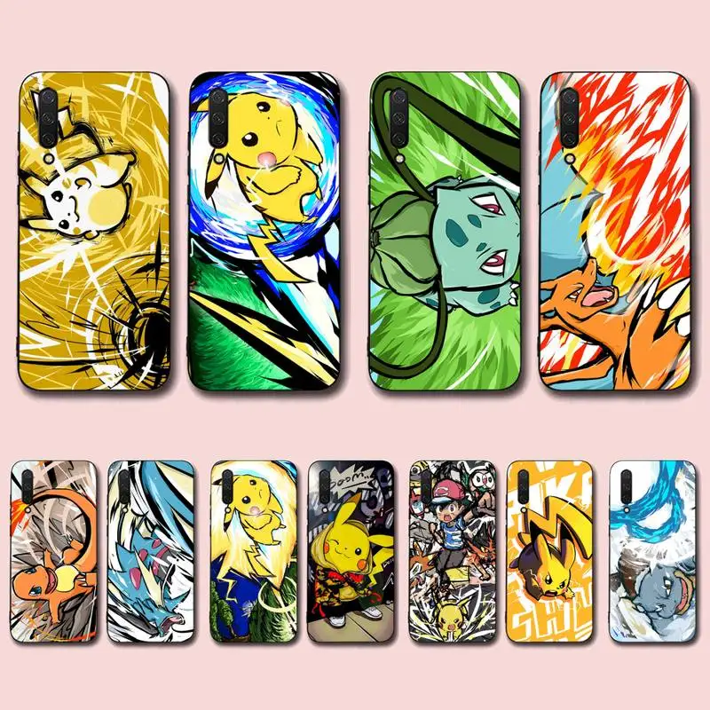 

Bandai Pikachu Pokemon Art Phone Case for Xiaomi mi 5 6 8 9 10 lite pro SE Mix 2s 3 F1 Max2 3