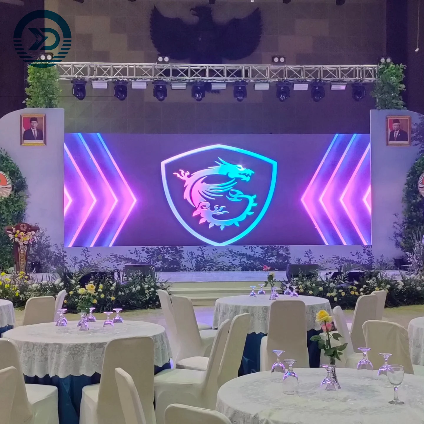 Светодиодный модуль с покрытием GOB для предотвращения столкновений внутренняя