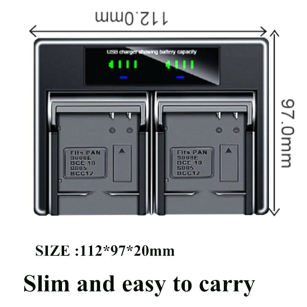 

Двойное зарядное устройство для Leica BP-DC4 C-LUX1 D-LUX2 D-LUX3